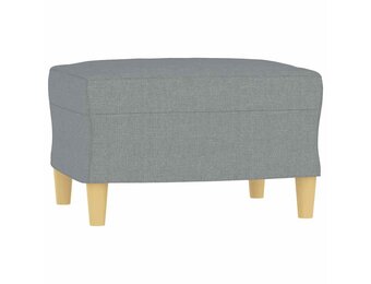Voetenbank Lichtgrijs Stof - 60x50x41 cm - 34% Korting!