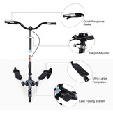 Wiggle Scooter Zwart - Opvouwbaar & Verstelbaar - 34% Korting!