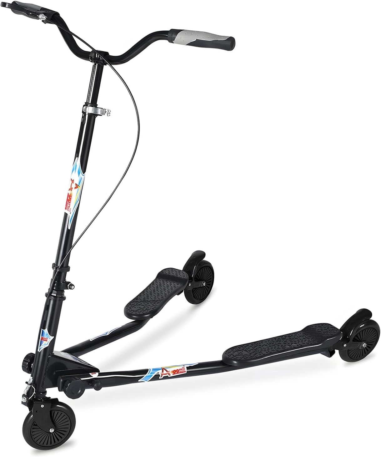 Wiggle Scooter Zwart - Opvouwbaar & Verstelbaar - 34% Korting!