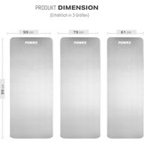 POWRX Anti-slip Fitnessmat 1.5cm dik, Zwart (34% korting)