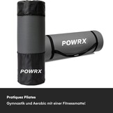 POWRX Anti-slip Fitnessmat 1.5cm dik, Zwart (34% korting)