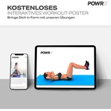 POWRX Anti-slip Fitnessmat 1.5cm dik, Zwart (34% korting)
