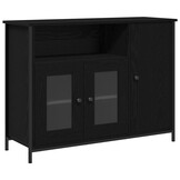 VidaXL Dressoir Zwart Eiken 100x35x75cm - 59% Korting!