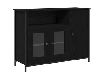 VidaXL Dressoir Zwart Eiken 100x35x75cm - 59% Korting!