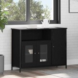 VidaXL Dressoir Zwart Eiken 100x35x75cm - 59% Korting!