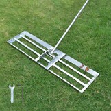Gras egalisatiehark 71cm - RVS - Verstelbaar 80-210cm | 34% Korting