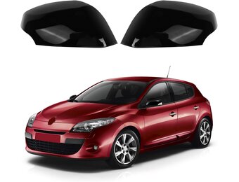 Spiegelkappen Renault Megane MK3 Zwart ABS - 29% Korting
