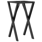 X-frame Eettafelpoten van Gietijzer - 40x40x73 cm met 55% Korting