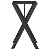X-frame Eettafelpoten van Gietijzer - 40x40x73 cm met 55% Korting