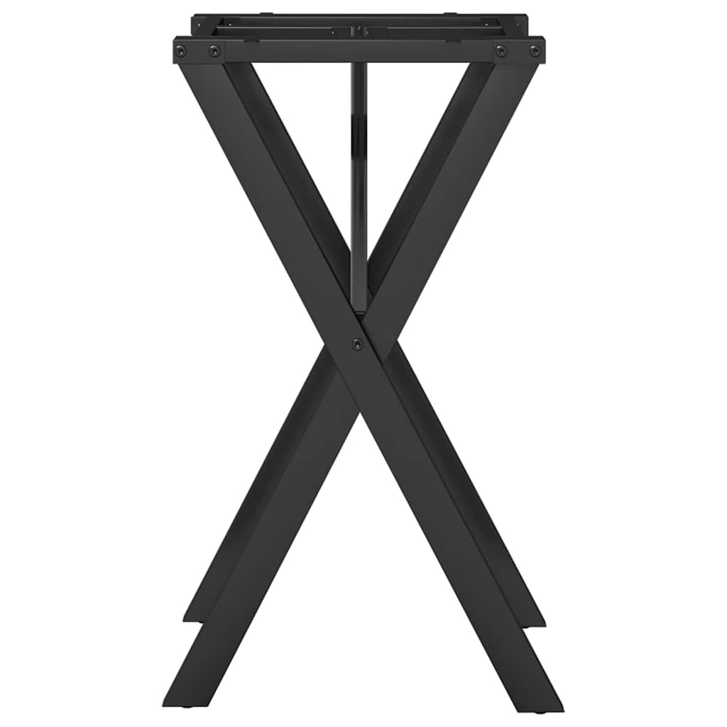 X-frame Eettafelpoten van Gietijzer - 40x40x73 cm met 55% Korting