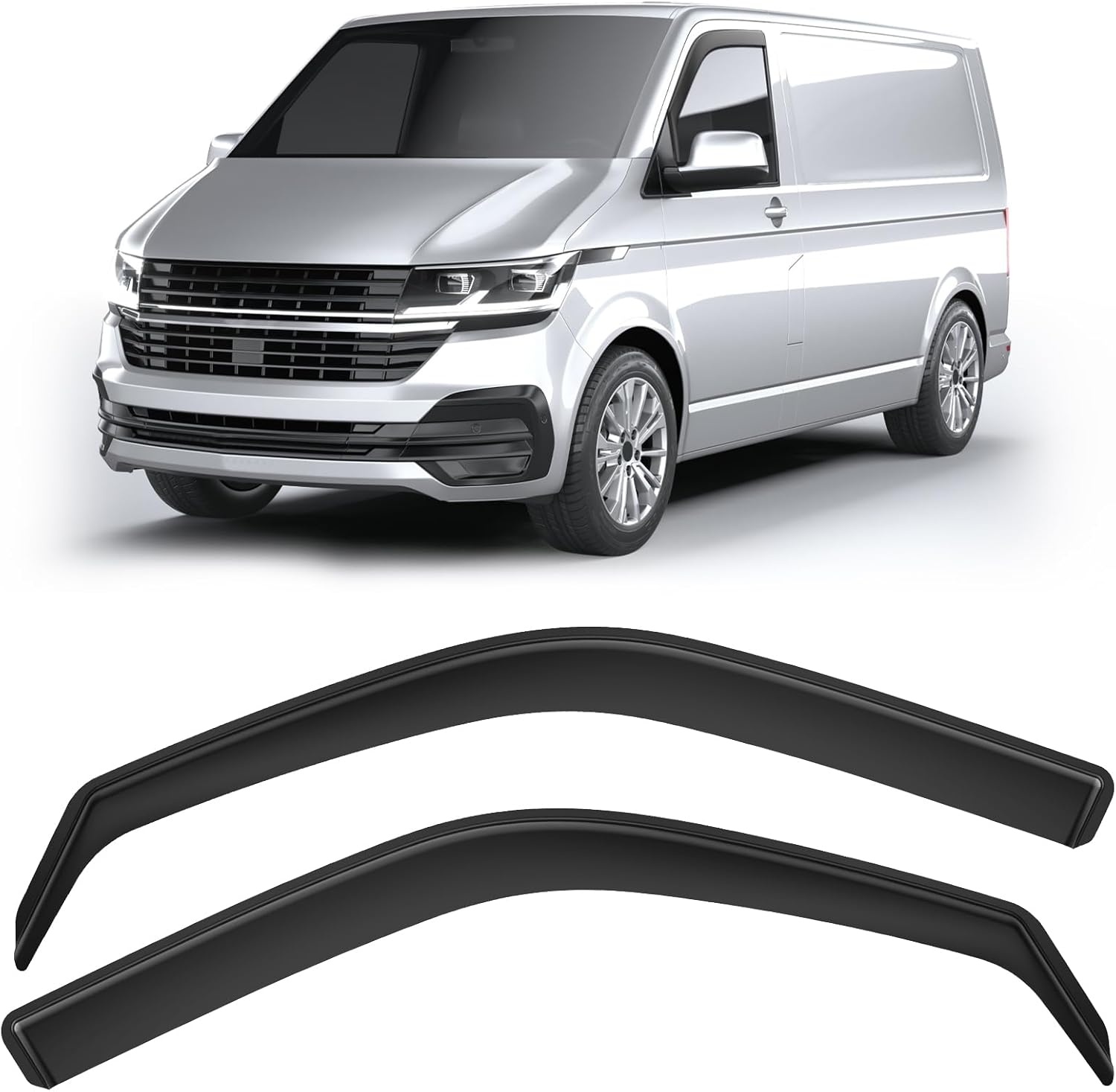 Winddeflectoren Set Zwart VW T5/T6 - 42% Korting