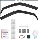 Winddeflectoren Set Zwart VW T5/T6 - 42% Korting