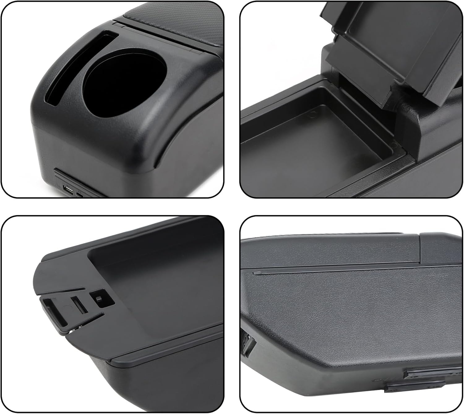 Armsteun Middenconsole Peugeot 208 (2012-2018) met USB & Bekerhouders - 34% Korting!