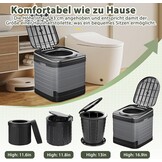 Opvouwbaar Campingtoilet XXL: Mobiel & Comfortabel - 34% Korting!
