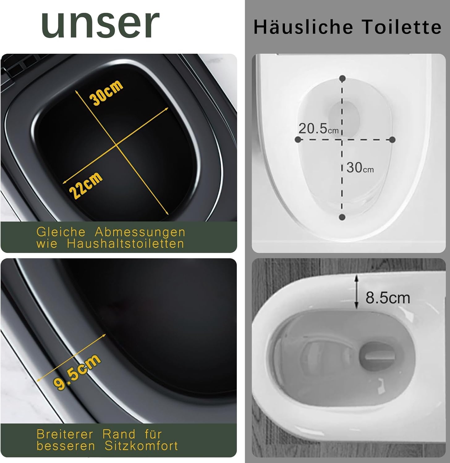 Opvouwbaar Campingtoilet XXL: Mobiel & Comfortabel - 34% Korting!