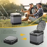 Opvouwbaar Campingtoilet XXL: Mobiel & Comfortabel - 34% Korting!