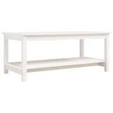 Salontafel Grenenhout Wit 110x55x45 cm - 61% Korting!