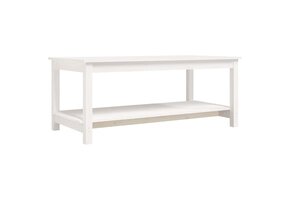 Salontafel Grenenhout Wit 110x55x45 cm - 52% Korting!