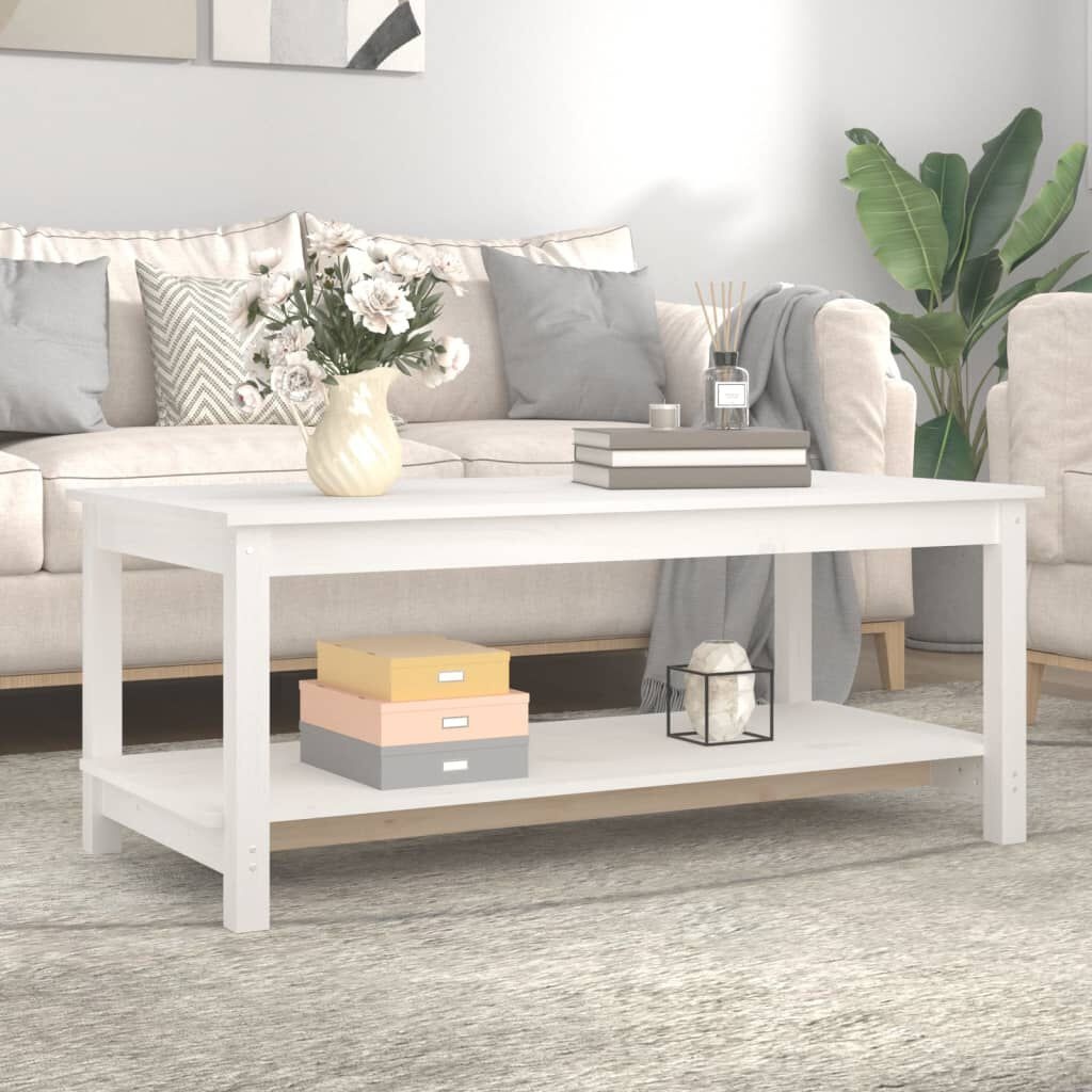 vidaXL Salontafel Grenenhout Wit - 34% Korting!