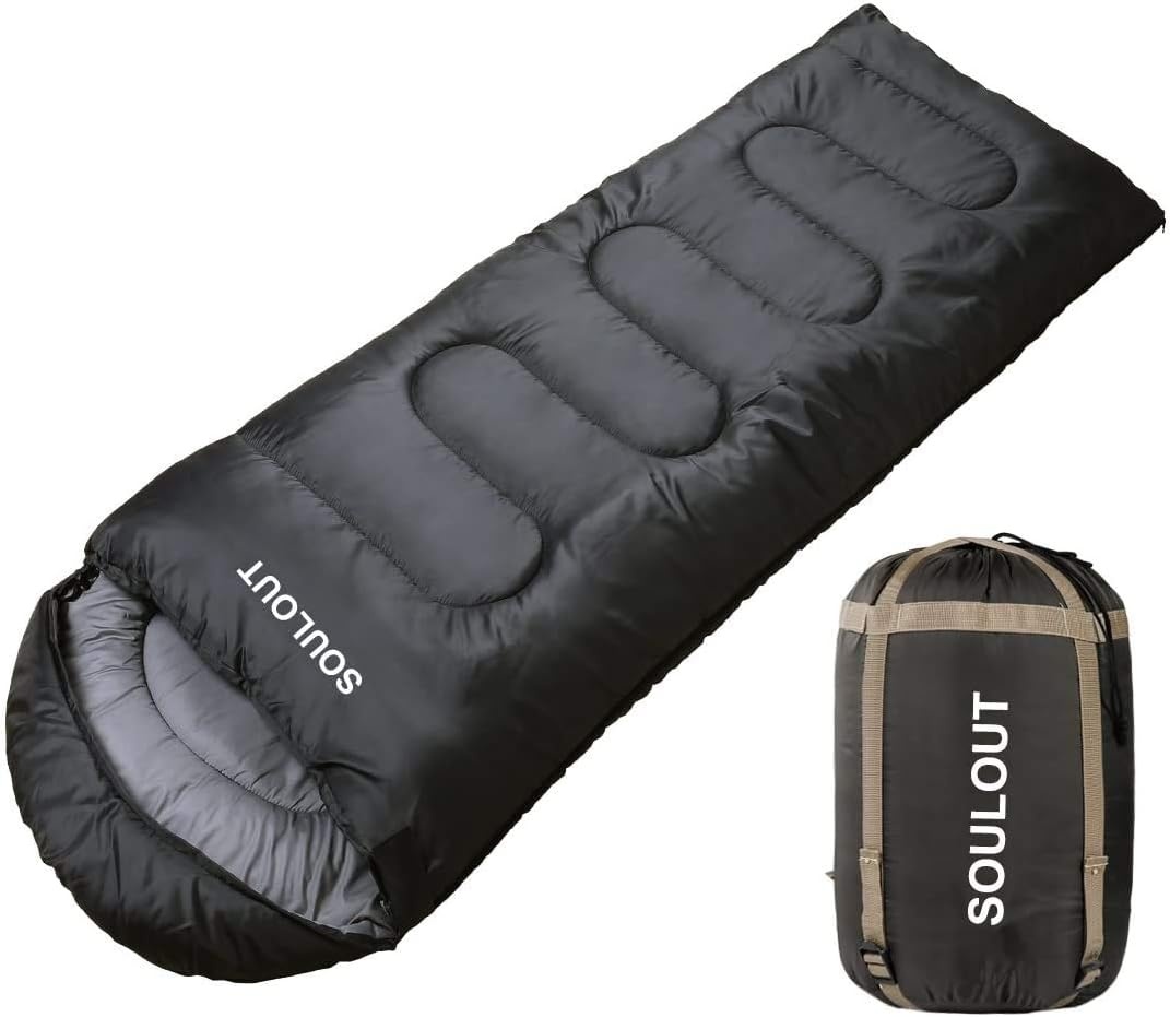 SOULOUT Slaapzak 3-4 Seizoenen - Waterdicht & Licht - 220x83cm - 34% Korting