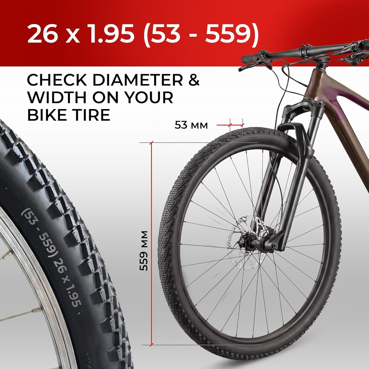Fincci Anti-lek Fietsbanden 26x1.95 Inch (2 Stuks) - 29% Korting