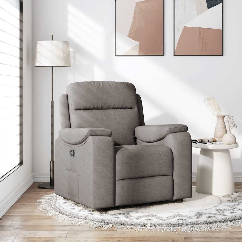 Verstelbare Taupe Fauteuil met 35% Korting