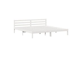 vidaXL Bedframe Wit Grenenhout 220x200 cm - 52% Korting