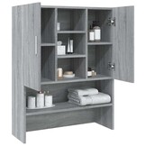 Wasmachinekast 70.5x25.5x90 cm Grijs Sonoma Eiken - 58% Korting