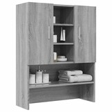 Wasmachinekast 70.5x25.5x90 cm Grijs Sonoma Eiken - 58% Korting