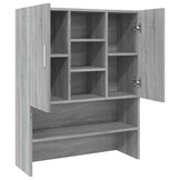 Wasmachinekast 70.5x25.5x90 cm Grijs Sonoma Eiken - 58% Korting
