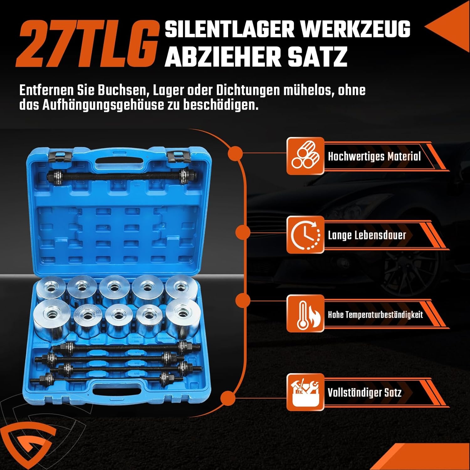 GEARMONSTER Wiellagertrekkerset 27-delig - Nu met 29% korting!