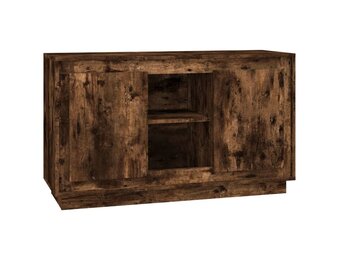 VidaXL Dressoir (102x35x60cm) - Bewerkt Hout, Gerookt Eiken - 34% Korting