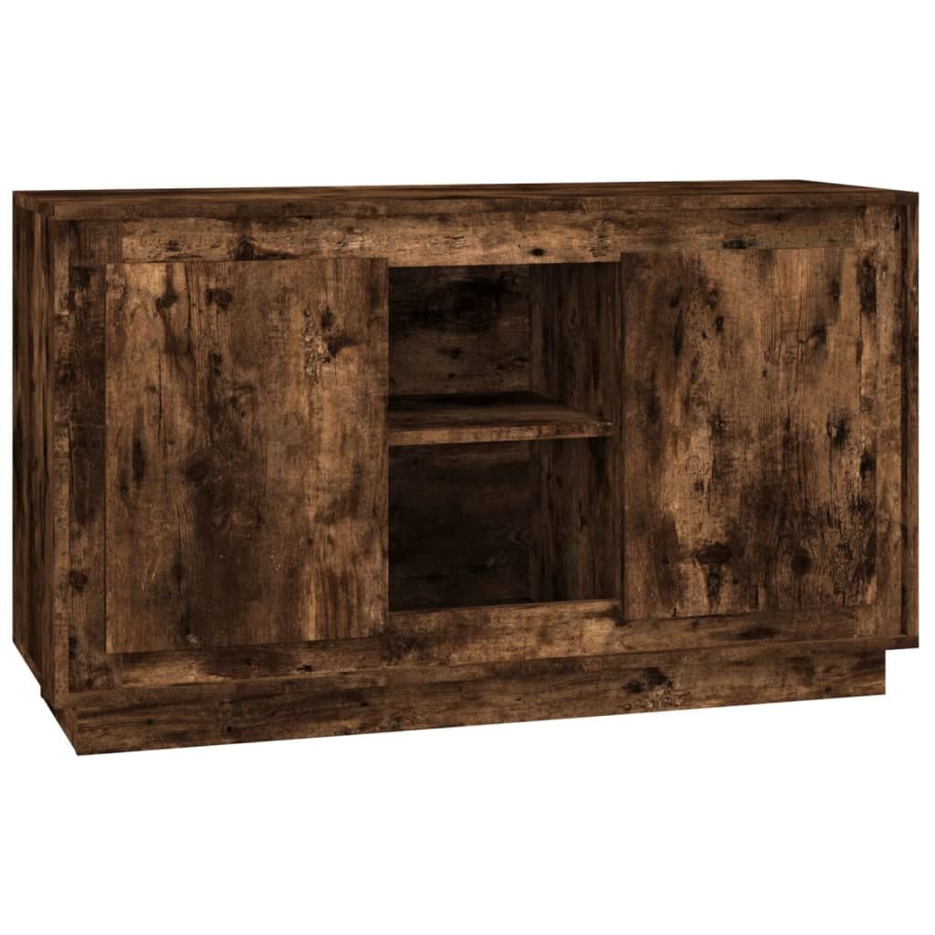 VidaXL Dressoir (102x35x60cm) - Bewerkt Hout, Gerookt Eiken - 34% Korting