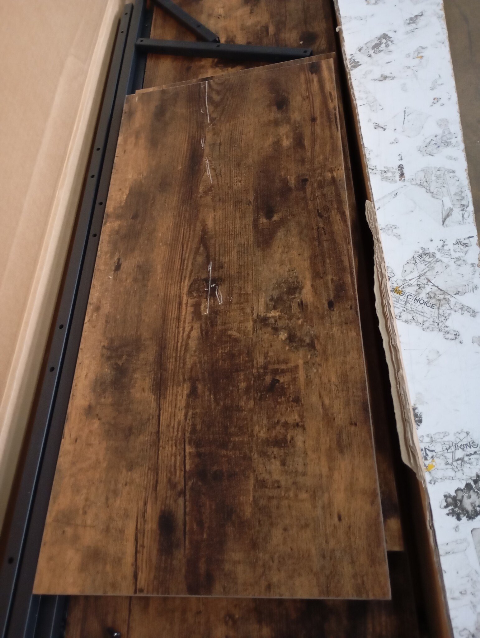 vidaXL Wandtafel Gerookt Eiken 103x32x95 cm | 53% Korting