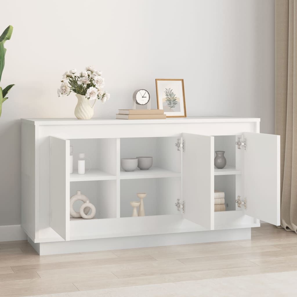 Wit Dressoir 102x35x55 cm Bewerkt Hout - 34% Korting