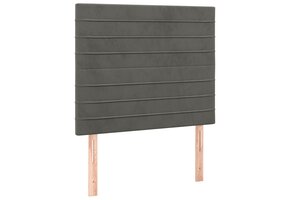 vidaXL Hoofdborden 2 st. Donkergrijs Fluweel - 50% Korting