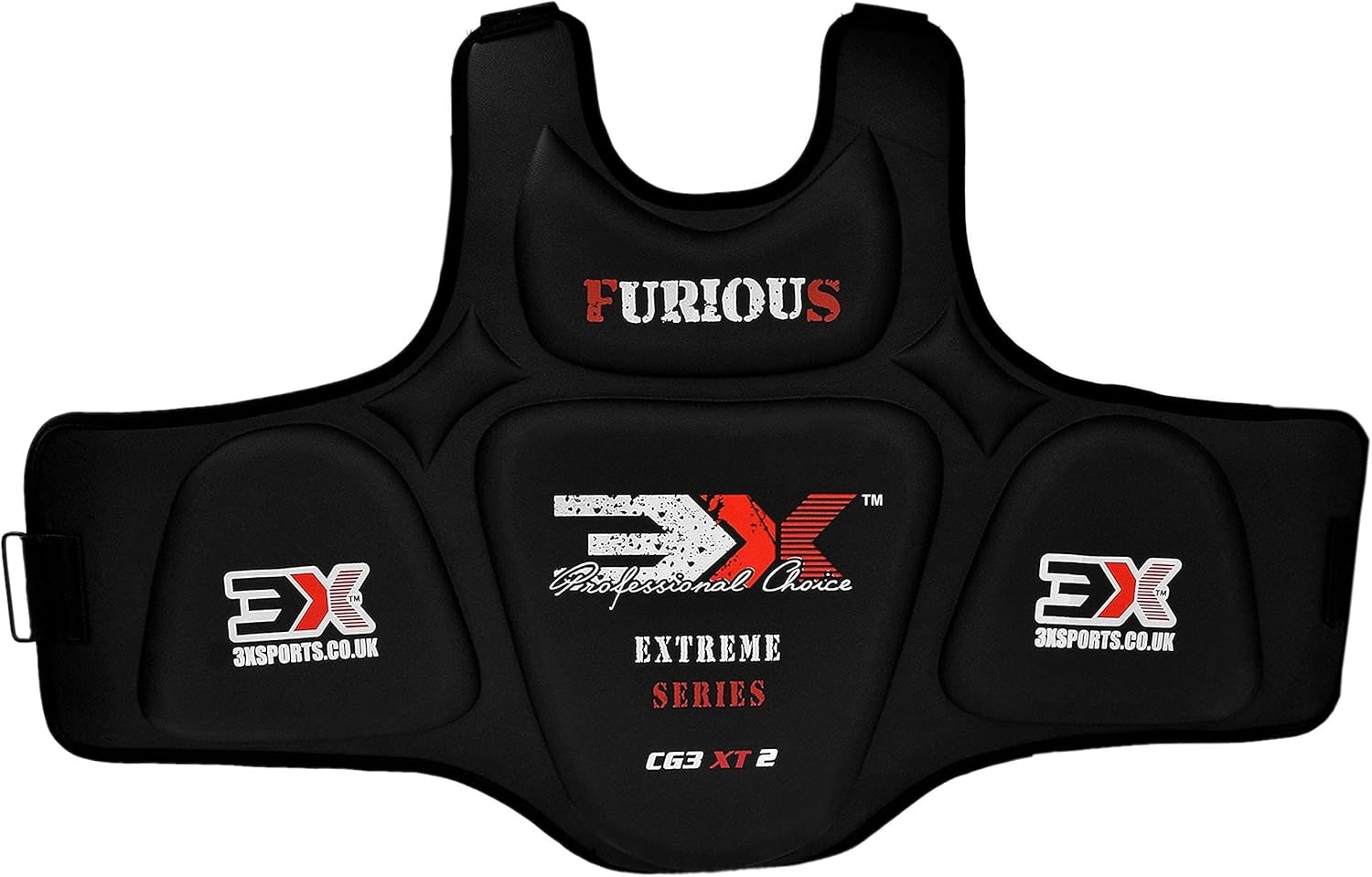 3X Professional Choice Borstbeschermer Vechtsport XT2 Zwart - 29% Korting
