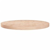Massief Eiken Tafelblad Rond 80cm Ø - Onbehandeld met 35% Korting