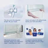 Douchestrip 1m voor 6-8mm glasdikte - Waterdicht & Eenvoudig te monteren (27% korting)