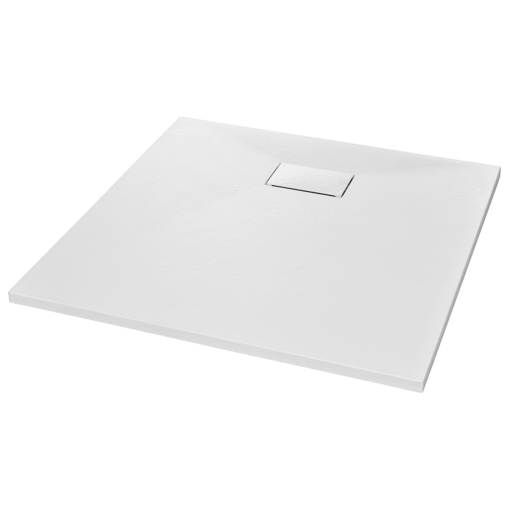 vidaXL Douchebak SMC Wit 90x90 cm - 35% Korting