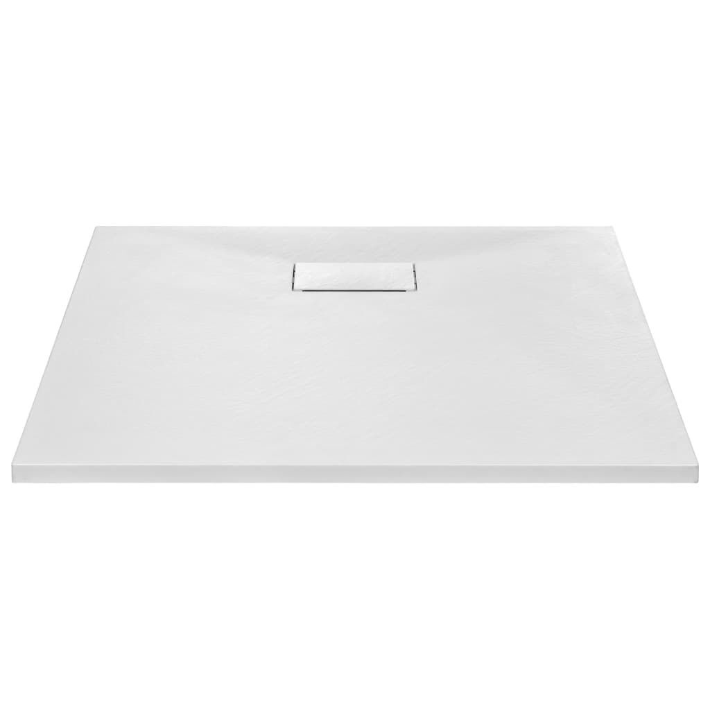vidaXL Douchebak SMC Wit 90x90 cm - 35% Korting