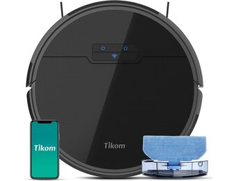 Tikom G8000 Robotstofzuiger met Dweilfunctie - 2700Pa - Nu 34% Korting!