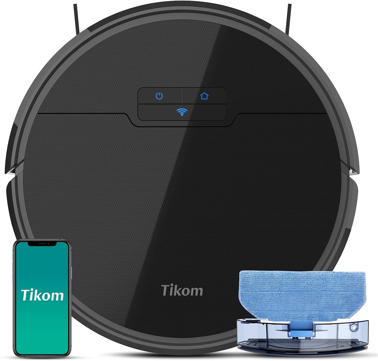 Tikom G8000 Robotstofzuiger met Dweilfunctie - 2700Pa - Nu 34% Korting!