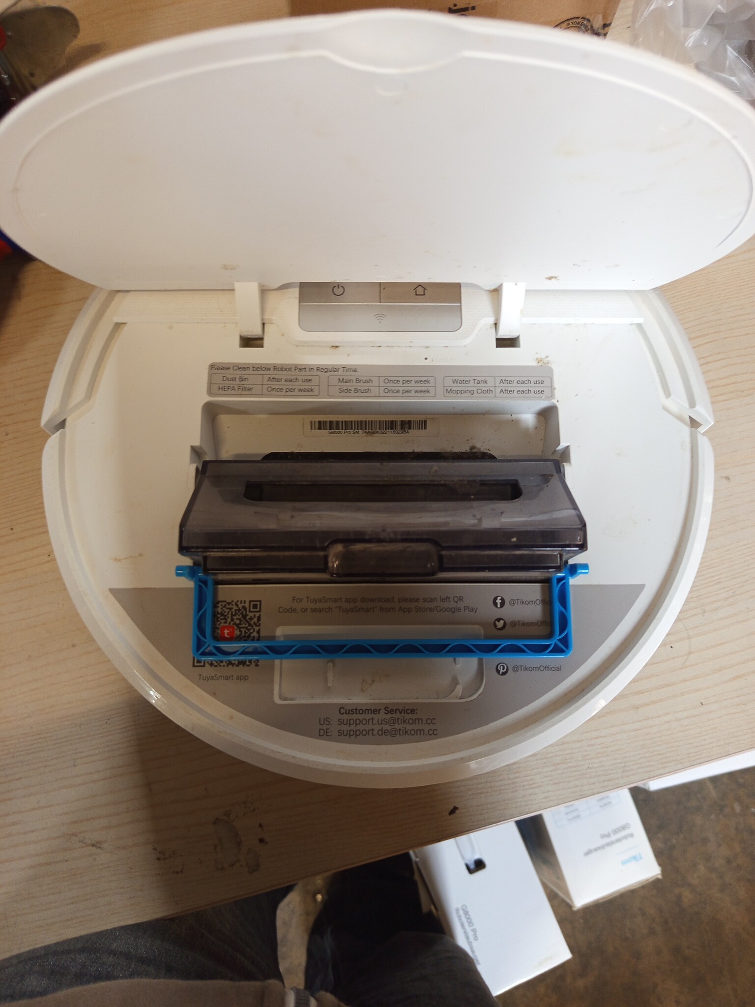 Tikom G8000 Pro Robotstofzuiger | 4500Pa | Wit | 59% Korting