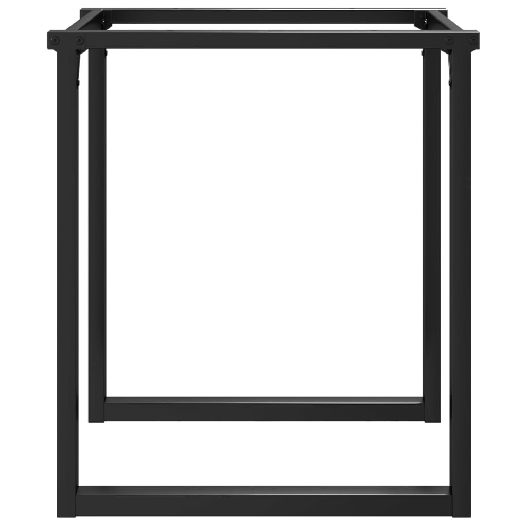 Industriële Eettafelpoten O-frame Gietijzer - 34% Korting