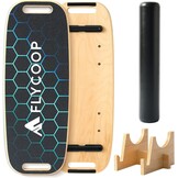 Balance Board met Rol - Balans & Coördinatie Trainer - Zwart (34% korting)