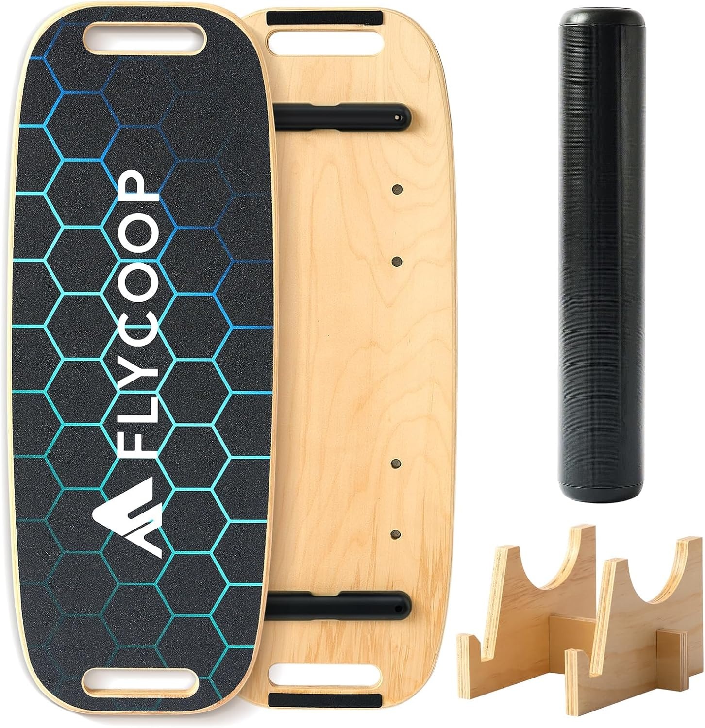 Balance Board met Rol - Balans & Coördinatie Trainer - Zwart (34% korting)