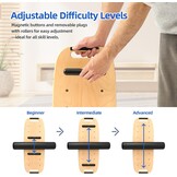 Balance Board met Rol - Balans & Coördinatie Trainer - Zwart (34% korting)