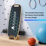 Balance Board met Rol - Balans & Coördinatie Trainer - Zwart (34% korting)