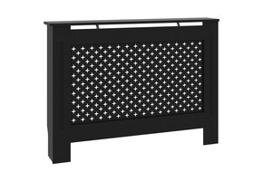 Zwarte Radiatorombouw van MDF (34% korting)